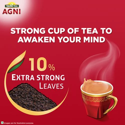 Tata Tea Agni 10percent Extra Strong Leaves - Special Blend Black Tea, 1.5 kg Pouch-4.webp